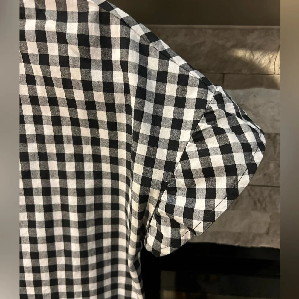 Tabitha Webb size 2 Black White Gingham Slipon dress - Picture 4 of 6